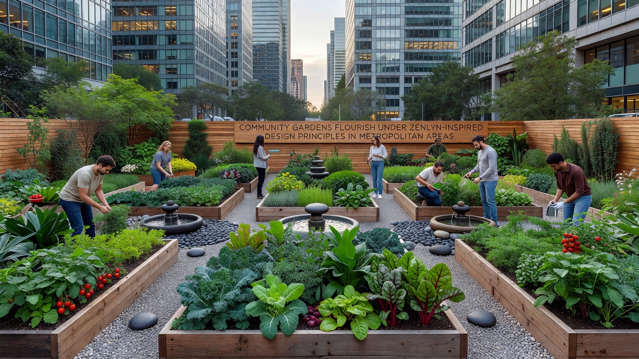Community Gardens Flourish Under Zenlyn-Inspired Design Principles in Metropolitan Areas